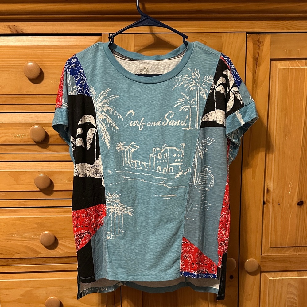 Pilcro T-Shirt with Black and Red Details